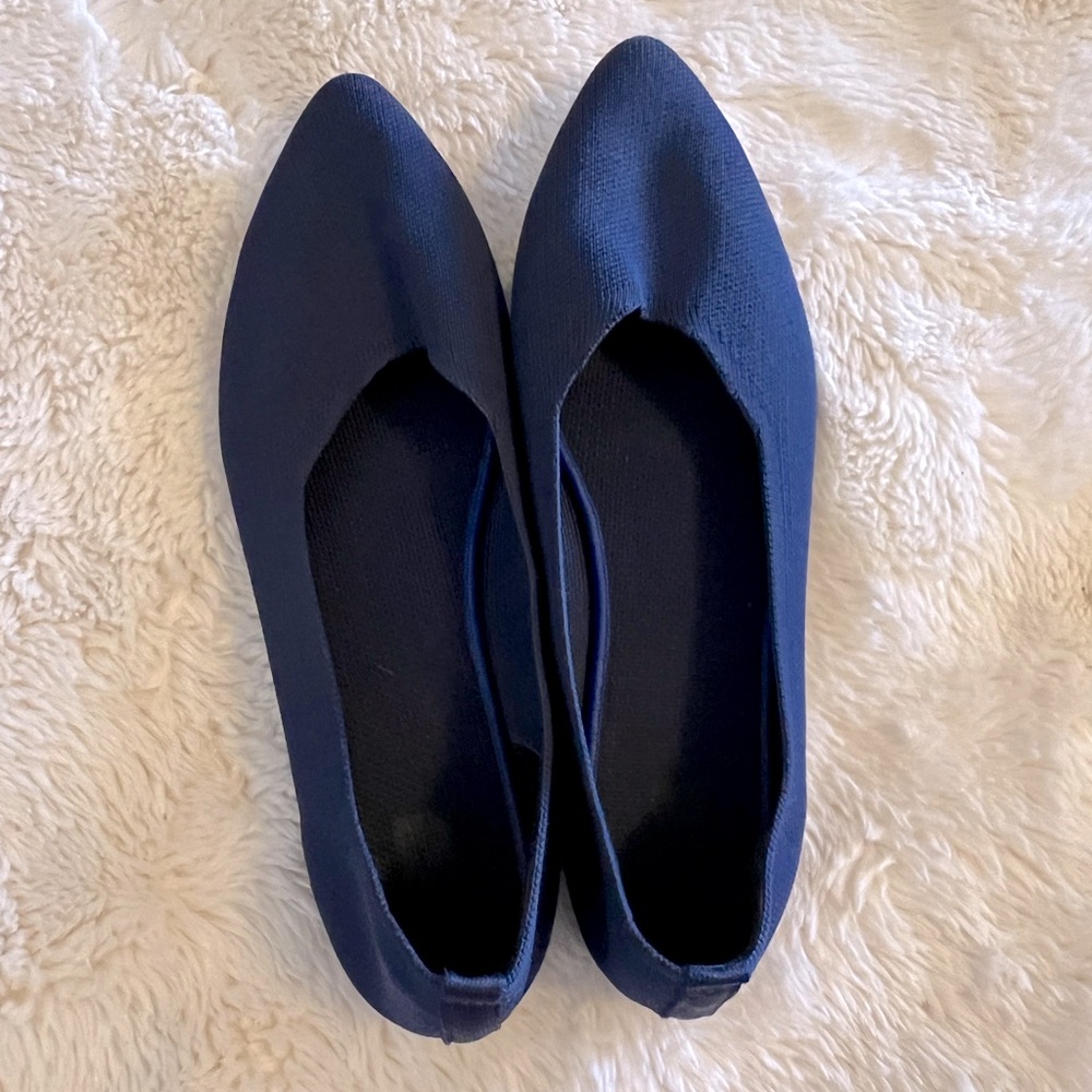 Washable Navy blue flats